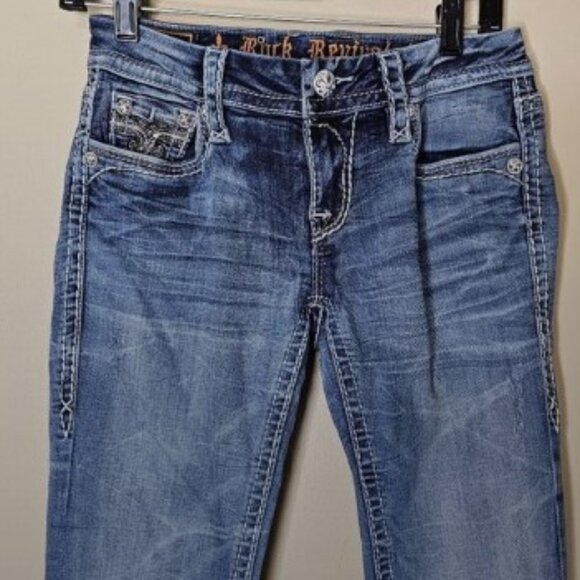 Rock Revival Sukara Boot Med Wash Jeans Size 25 - Picture 10 of 13